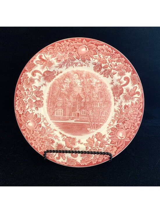 Wedgwood Other - Wedgwood St Paul's School Manville House 1928 Pink Transferware 10 3/8" Plate